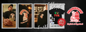 Frankfurt "Döner Motiv" Shirt jetzt auch in schwarz am Start!
