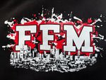 "FFM" Kapuzen-Sweatshirt schwarz