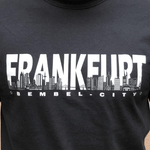 FRANKFURT SKYLINE T-Shirt schwarz Detail