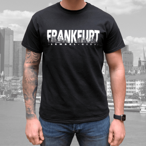 FRANKFURT SKYLINE T-Shirt schwarz vorne