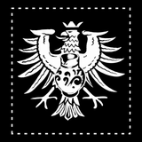 "FRANKFURT" Wintermütze schwarz Patch Grafik hinten