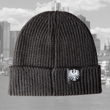 "FRANKFURT" Wintermütze schwarz von hinten