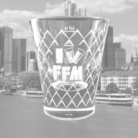 "I LOVE FFM" Schnapsglas