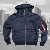 Alpga Industries jacke MA1-LW Frankfurt patches Front