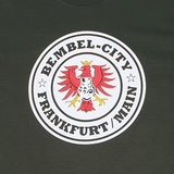 Bembel City Adler T-Shirt grün Frontdruck