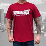 "BEMBEL-CITY" T-Shirt weinrot