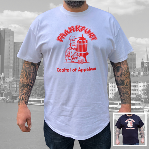 Capital of Äppelwoi T-Shirt Frankfurt Döner Motiv