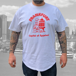 Capital of Äppelwoi T-Shirt Frankfurt Döner Motiv weiß