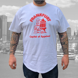 Capital of Äppelwoi T-Shirt Frankfurt Döner Motiv weiß