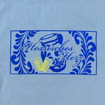Hessisches Herz Jutebeutel grau Detail