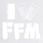 I LOVE FFM Apfelweinglas Logo