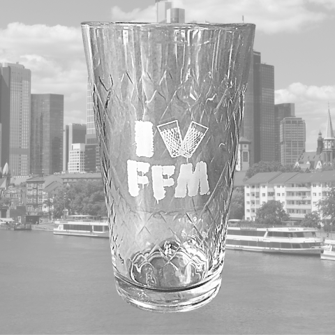 I LOVE FFM Apfelweinglas