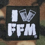 "I LOVE FFM" Halswärmer Fleece camouflage Label