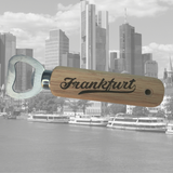 Untersetzer und Flaschenöffner Set Frankfurt