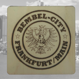 Untersetzer und Flaschenöffner Set Frankfurt
